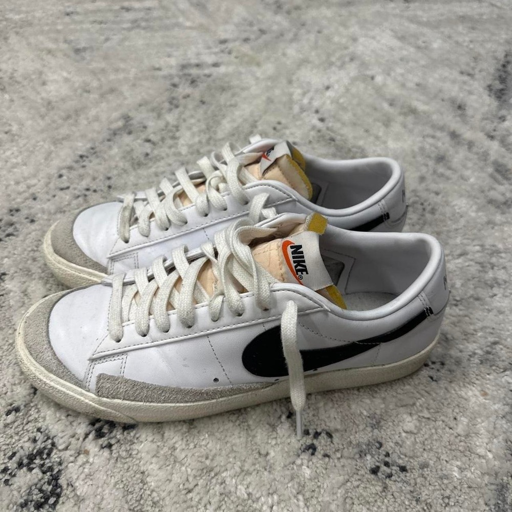 Nike Blazer Low '77 Vintage White Black Men's Sneakers DA6364-101 Size 8.5
